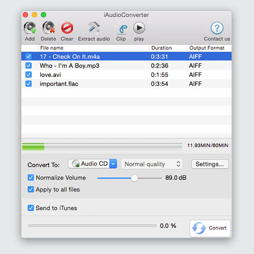 iAudioConverter for Mac