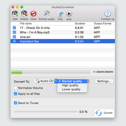 iAudioConverter for Mac