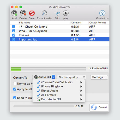 iAudioConverter for Mac