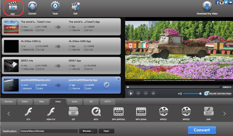 Total Video Converter for Mac OS X screenshot