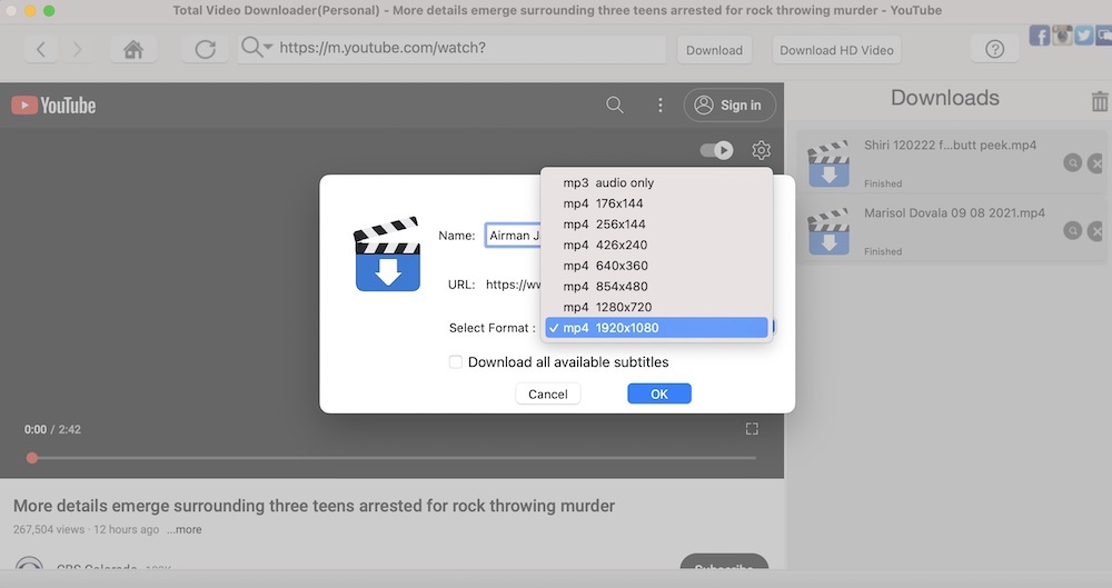 Mac video downloader
