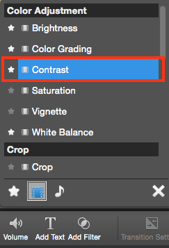 adjust video contrast
