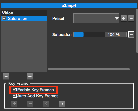 adjust video saturation